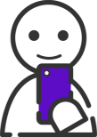 スマホを持つ人